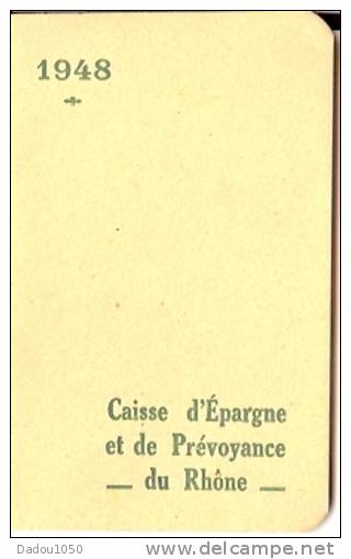 Petit Agenda 1948 Caisse D´ épargne Et De Prevoyance - Formato Piccolo : 1941-60