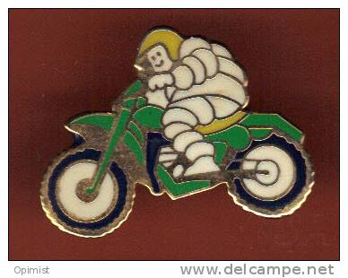 18126-Bibendum . Pneumatiques Michelin.moto.rallye.signé Fraisse. - Motos