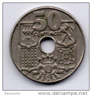 SPAGNA 50 CENTESIMI 1949 - 50 Céntimos