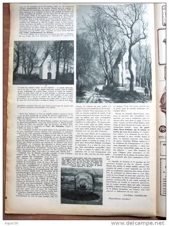 Magazine Avec Article "Villa De La Drève Sainte-Anne De Jean-Charles De Cordes à Laeken" 1947 - Collezioni