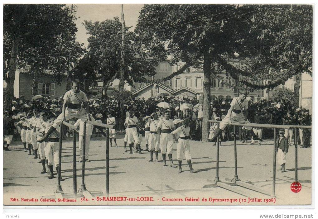 Saint Rambert. Concours Fédéral De Gymnastique De 1908 - Saint Just Saint Rambert