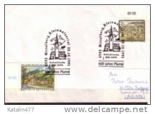 Austria,1991 600 Jahre Pfarrei -cancellation - Mit Marken Brixen  In Thale,und Schloss Michaelbeuern - Storia Postale