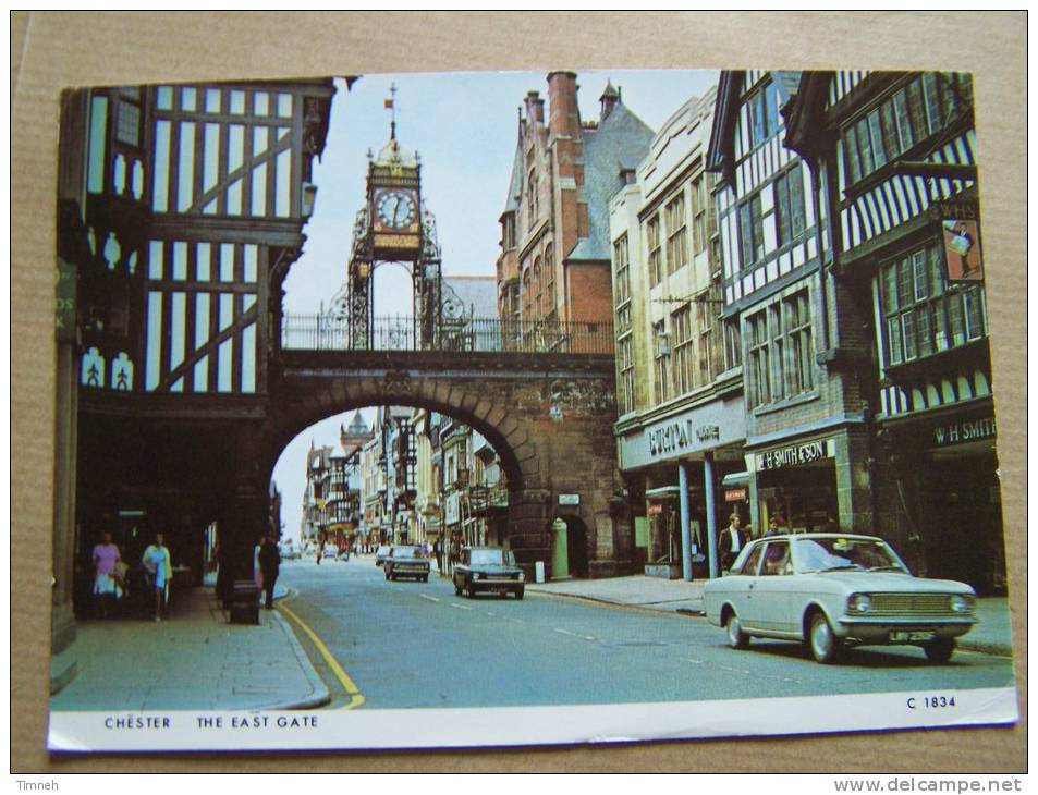 CHESTER - THE EAST GATE - Automobiles - Carte Animée 1976 - Chester
