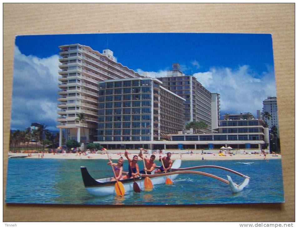 The OUTRIGGER REEF On The BEACH - Honolulu Hawai I -1996 - Hôtel Barque Pagai - - Honolulu