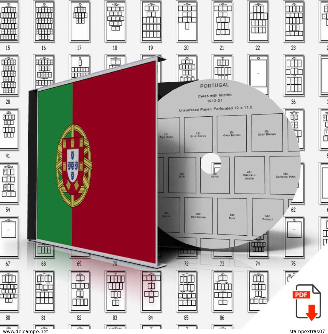 PORTUGAL STAMP ALBUM PAGES 1853-2011 (589 Pages) - English