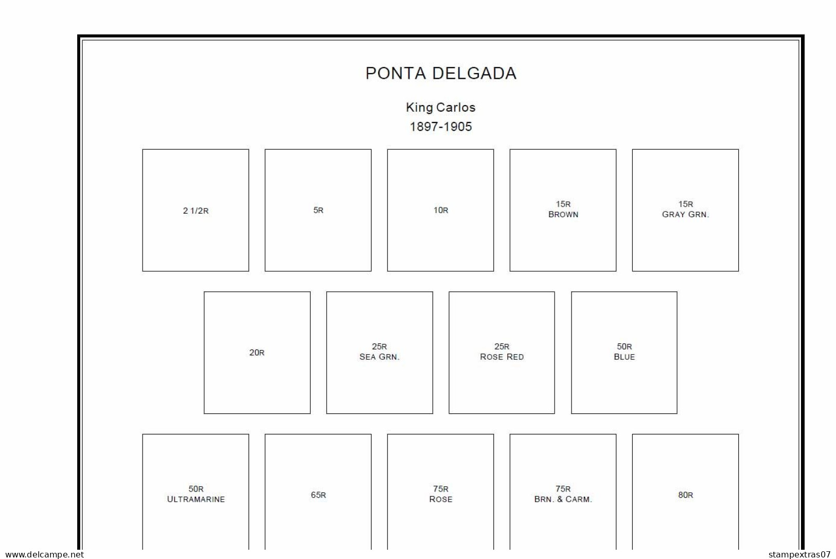 PORTUGAL STAMP ALBUM PAGES 1853-2011 (589 pages)