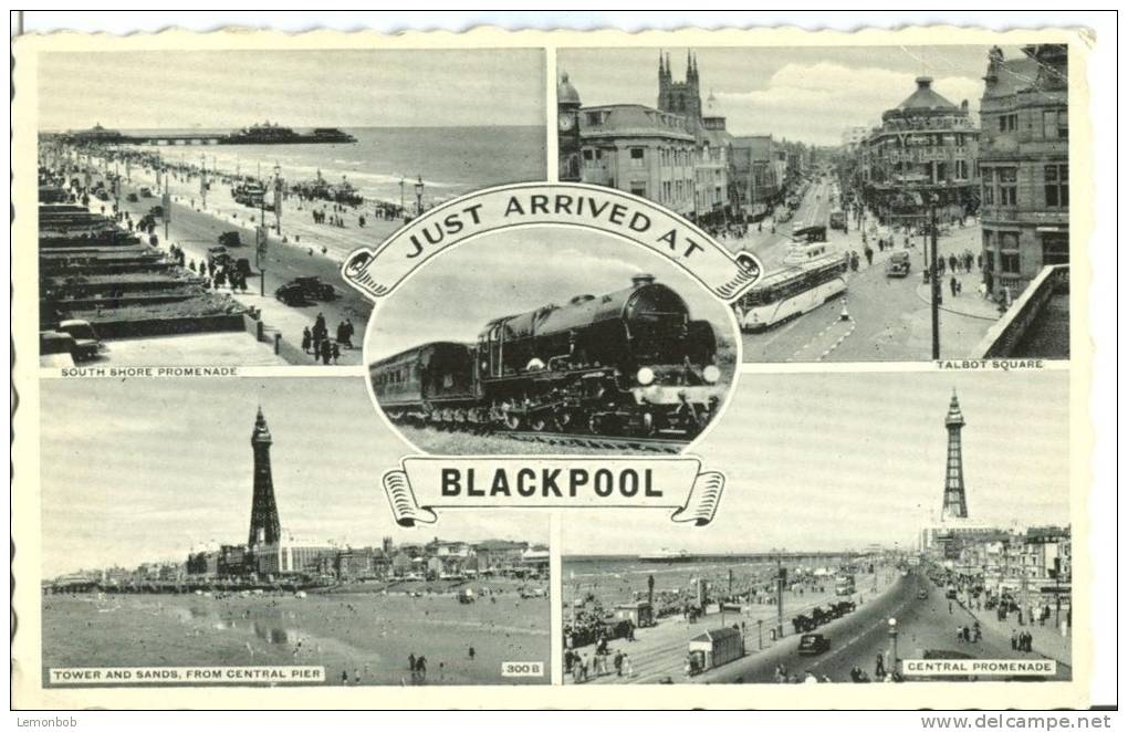 UK, United Kingdom, Just Arrived At Blackpool, 1958 Used Postcard [P7512] - Blackpool