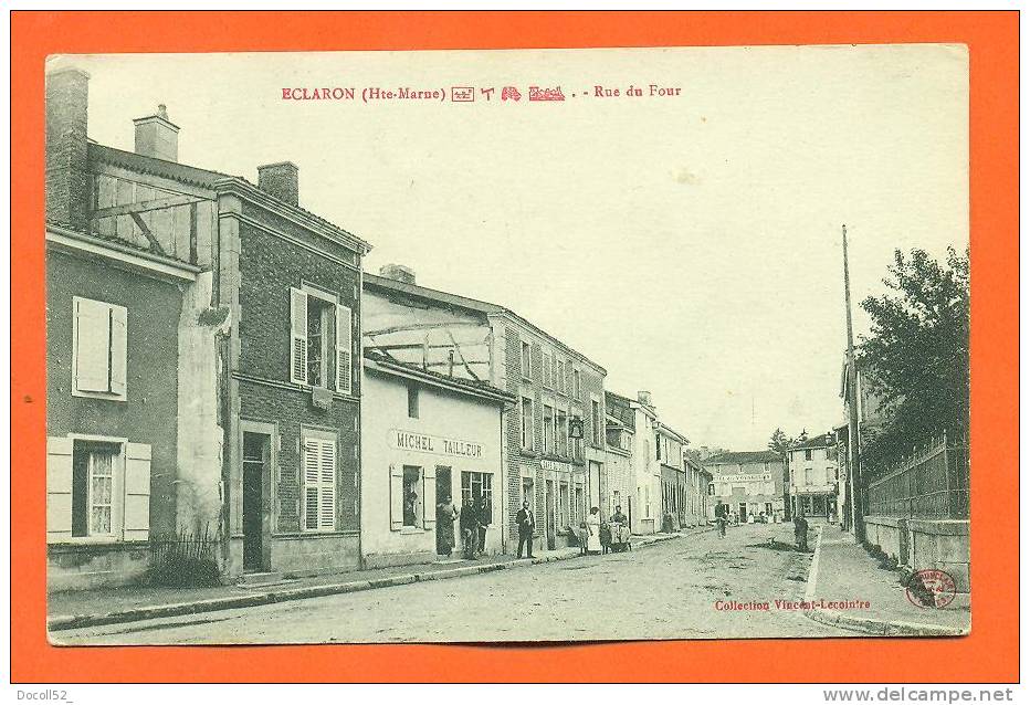 Dpt   52   Eclaron  "  Rue Du Four  "  Commerce Tailleur - Eclaron Braucourt Sainte Liviere