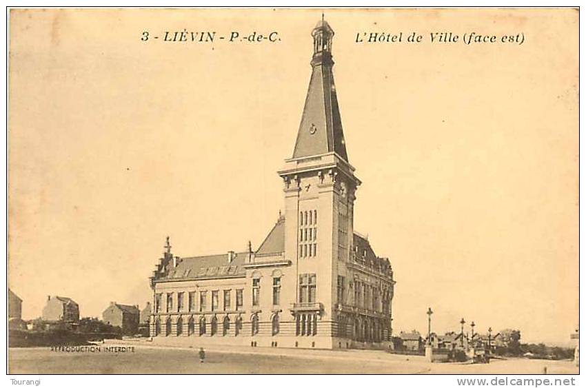 Pas-de-Calais : R 62 290 : Liévin  -  Hôtel De Ville  -  Mairie - Lievin