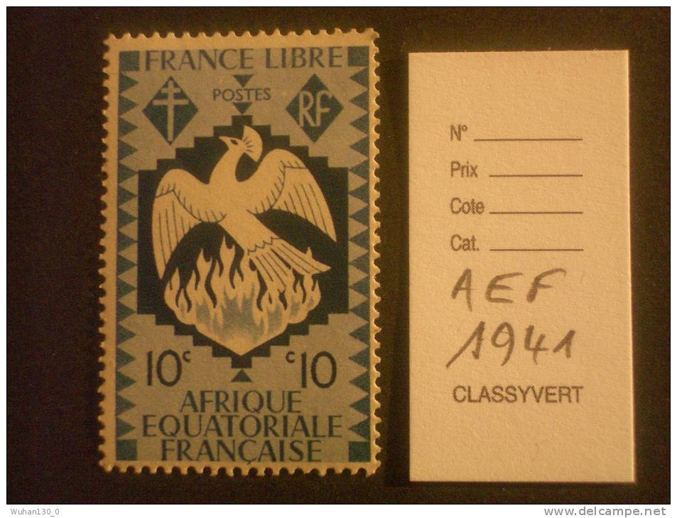 AFRIQUE EQUATORIALE  Frse  *  *  De  1941   "  Série  De  LONDRES   "     1  Val. - Nuevos