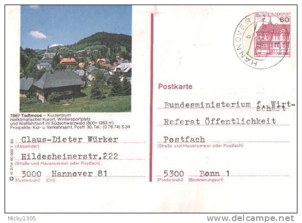Germany - Bildpostkarte Echt Gelaufen / Postcard Used (r609) - Cartes Postales Illustrées - Oblitérées