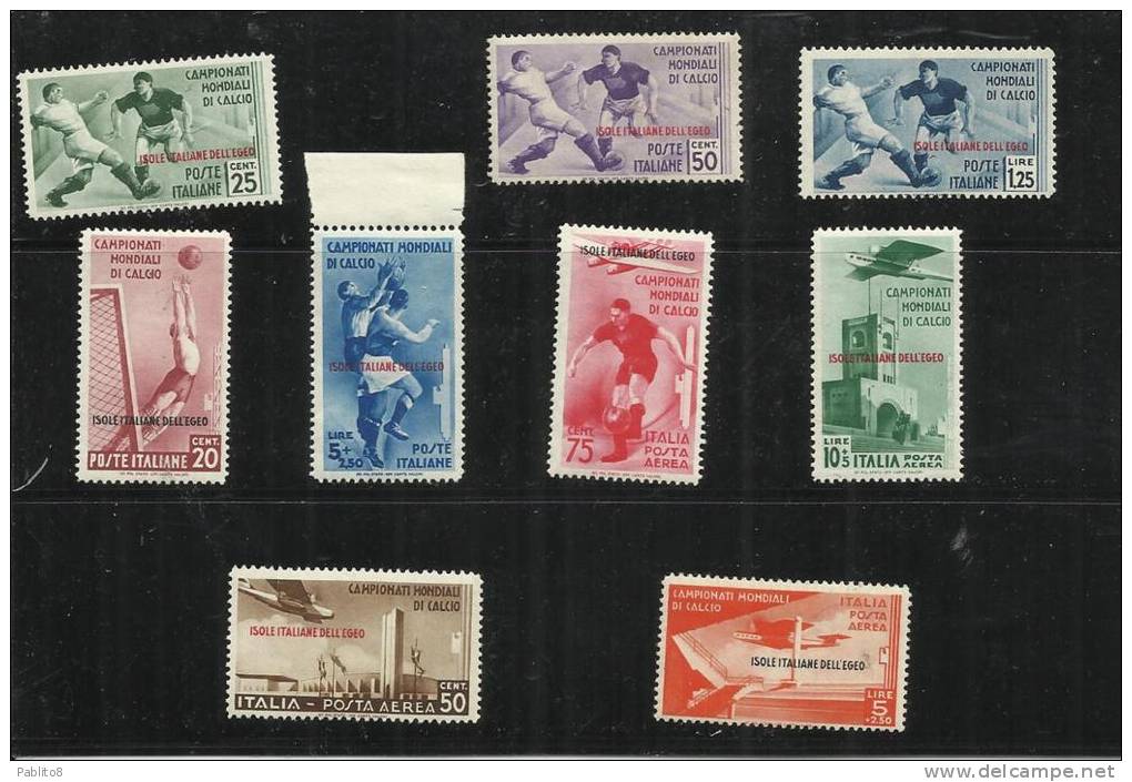 EGEO 1934 CALCIO FOOTBALL SOCCER SERIE COMPLETA COMPLETE SET MNH - Aegean