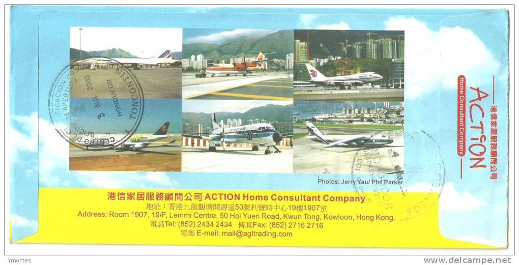 Cover Hong Kong To Honduras 2005 - Brieven En Documenten