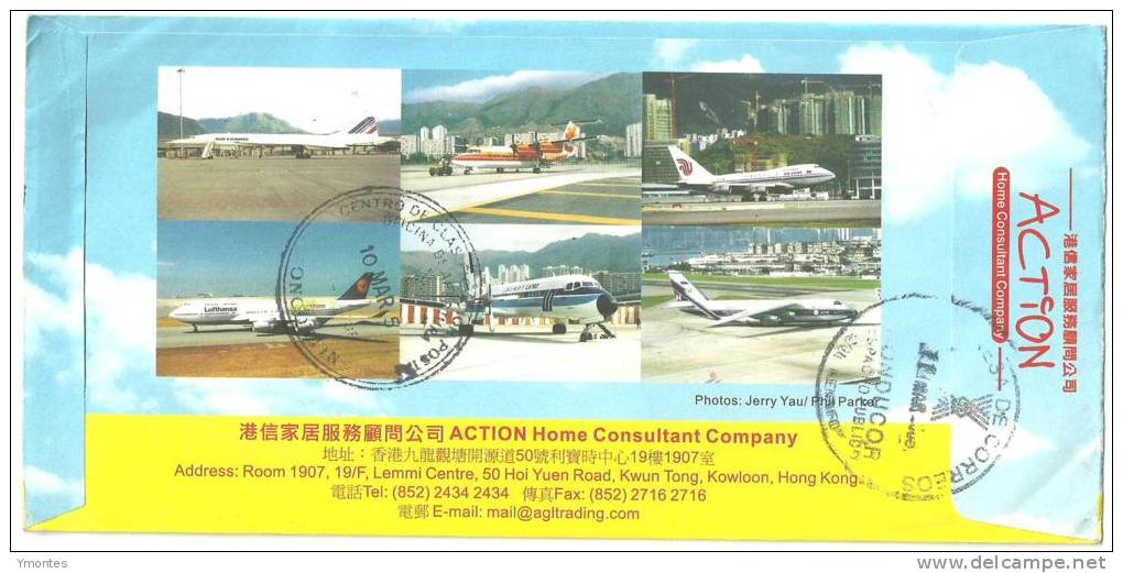 Cover Hong Kong To Honduras 2005 - Covers & Documents