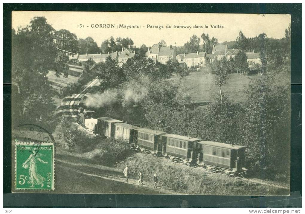 CPA 53 Gorron - Passage Du Tramway Dans La Vallée - Ss76 - Gorron