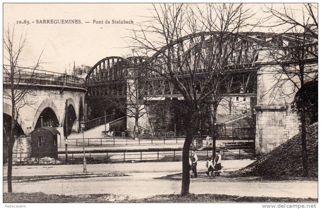 57 Sarreguemines Pont De Steinbach Animée - Sarreguemines