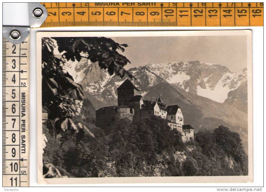 E599 Furstl Schloss - Vaduz / Viaggiata 1952 - Liechtenstein