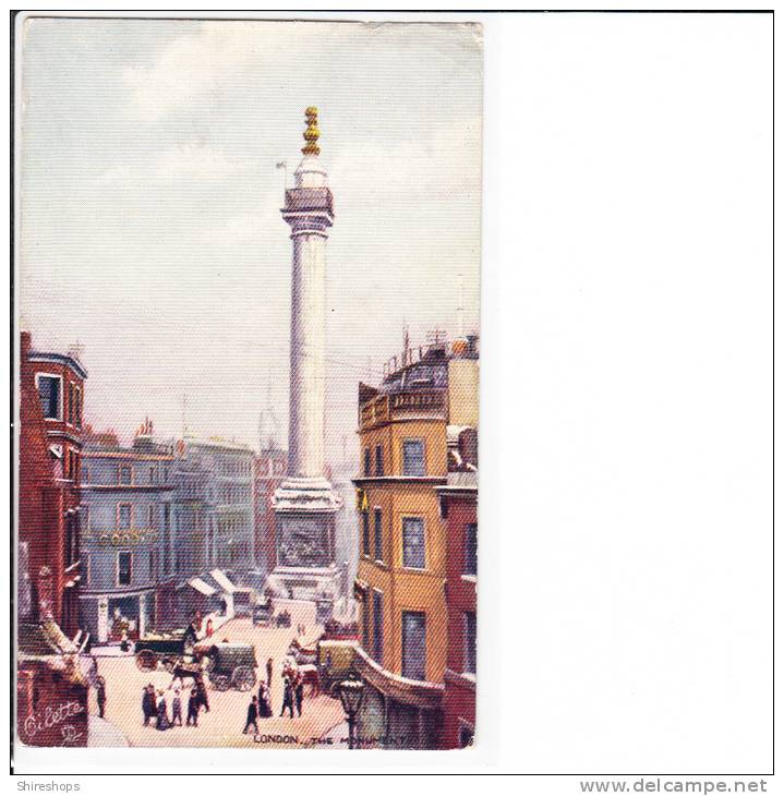 Raphael Tuck Oilette London No 7924 The Monument - Tuck, Raphael