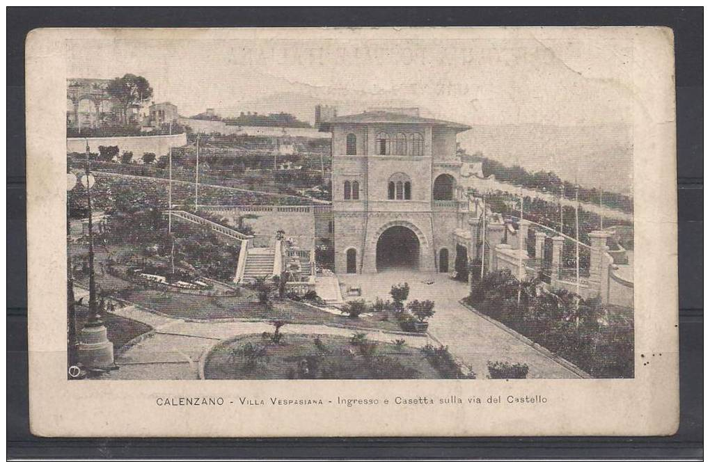 ITALIE-CPA CALENZANO, Villa Vespasiana, Ingresso E Casetta Sulla Via Del Castello - Autres & Non Classés