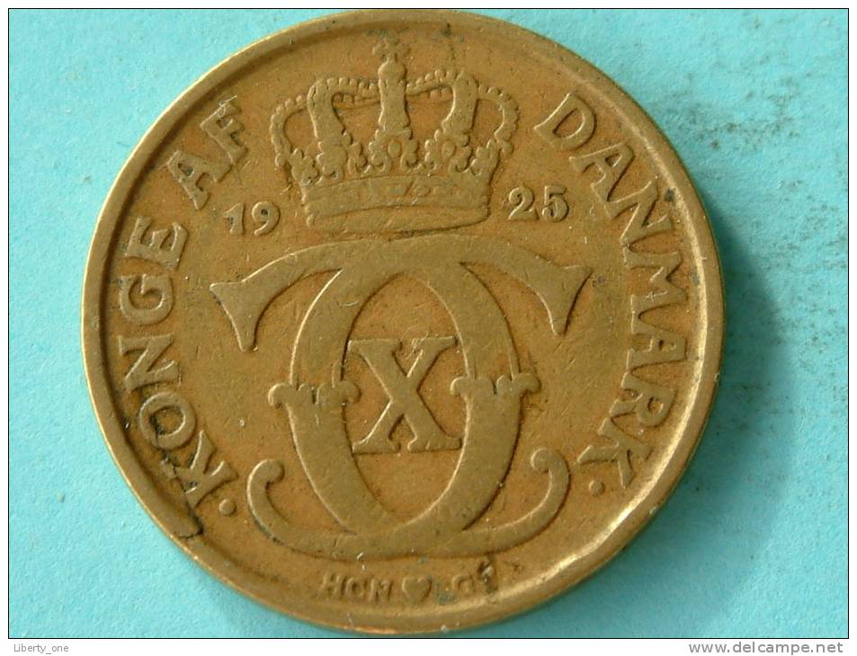 1925 - 1 KRONE / KM 824.1 ( Uncleaned - For Grade, Please See Photo ) ! - Danemark
