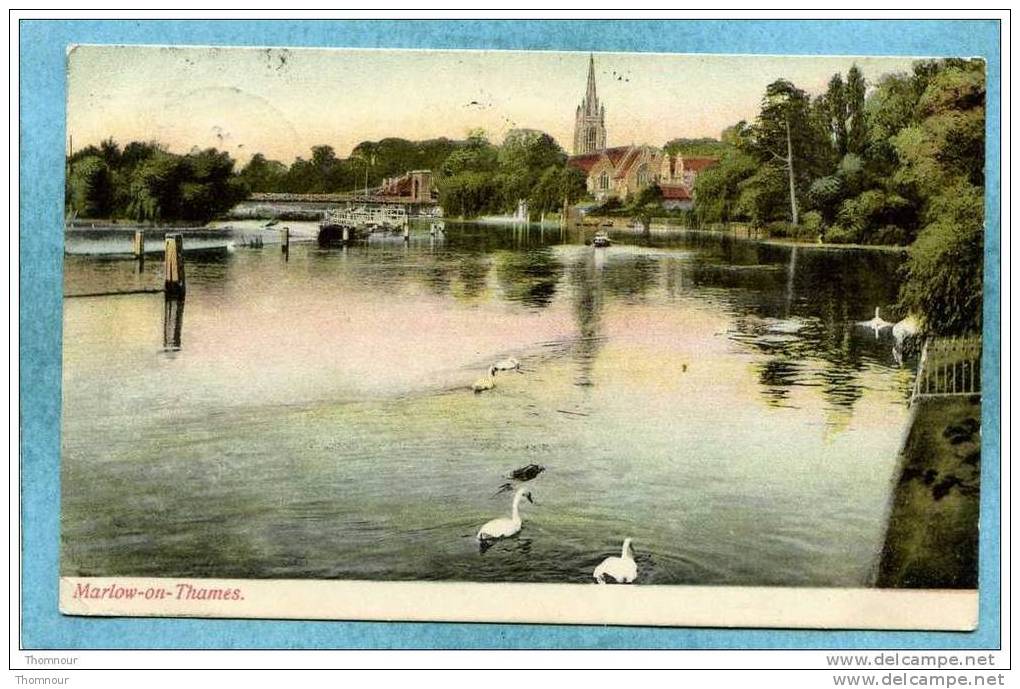 MARLOW - ON - THAMES  -  1908  -  BELLE CARTE  - - Buckinghamshire