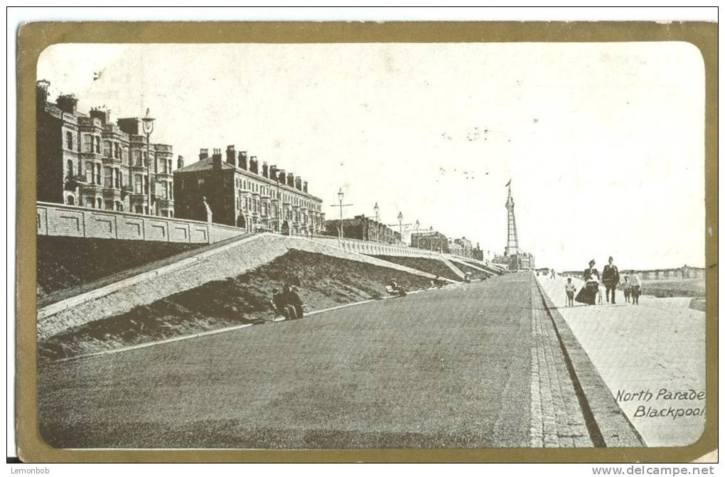 UK, United Kingdom, North Parade, Blackpool, 1913 Used Postcard [P7538] - Blackpool