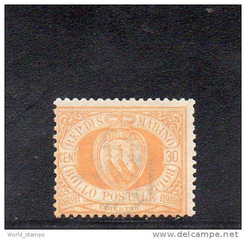 SAN MARINO 1892-94 CIFRA O STEMMA * - Unused Stamps