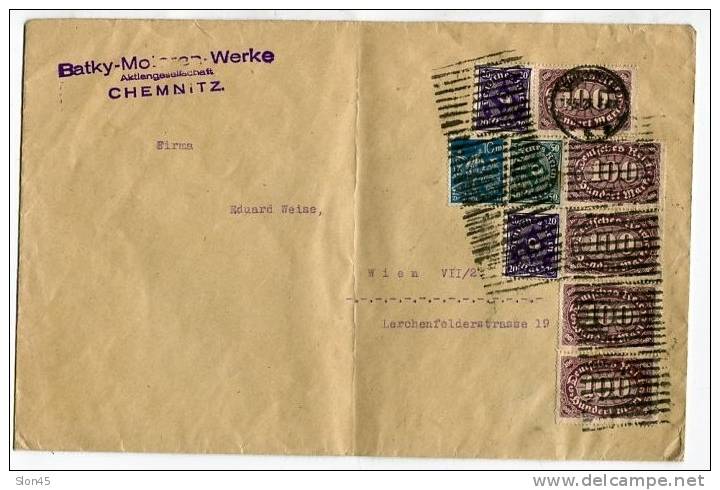 Germany 1925 Cover Sent To Vienna (MiF) - Briefe U. Dokumente