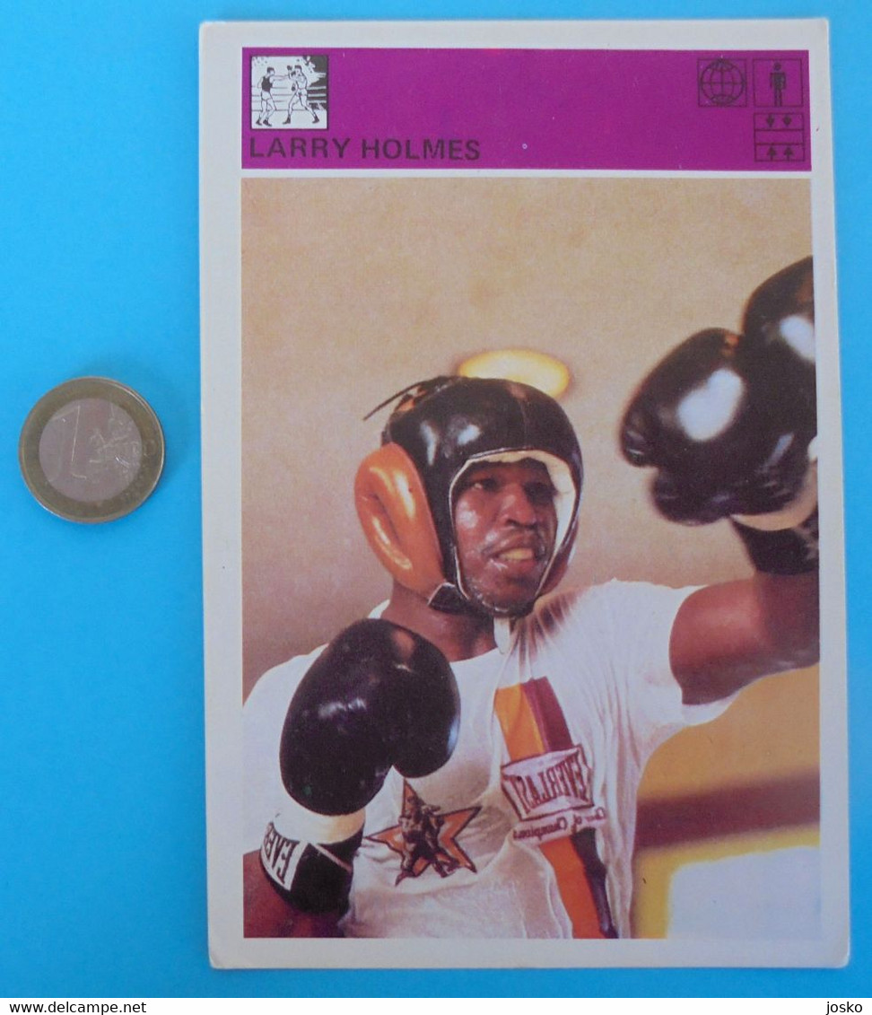 LARRY HOLMES (USA) ... Yugoslavia Vintage Card Svijet Sporta * Boxing Boxe Boxeo Boxen Pugilato Boksen Boksning - Trading Cards