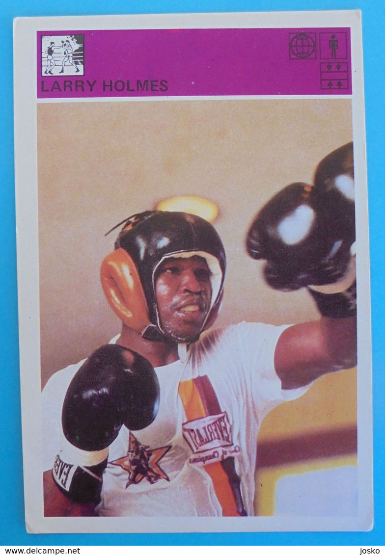 LARRY HOLMES (USA) ... Yugoslavia Vintage Card Svijet Sporta * Boxing Boxe Boxeo Boxen Pugilato Boksen Boksning - Trading Cards