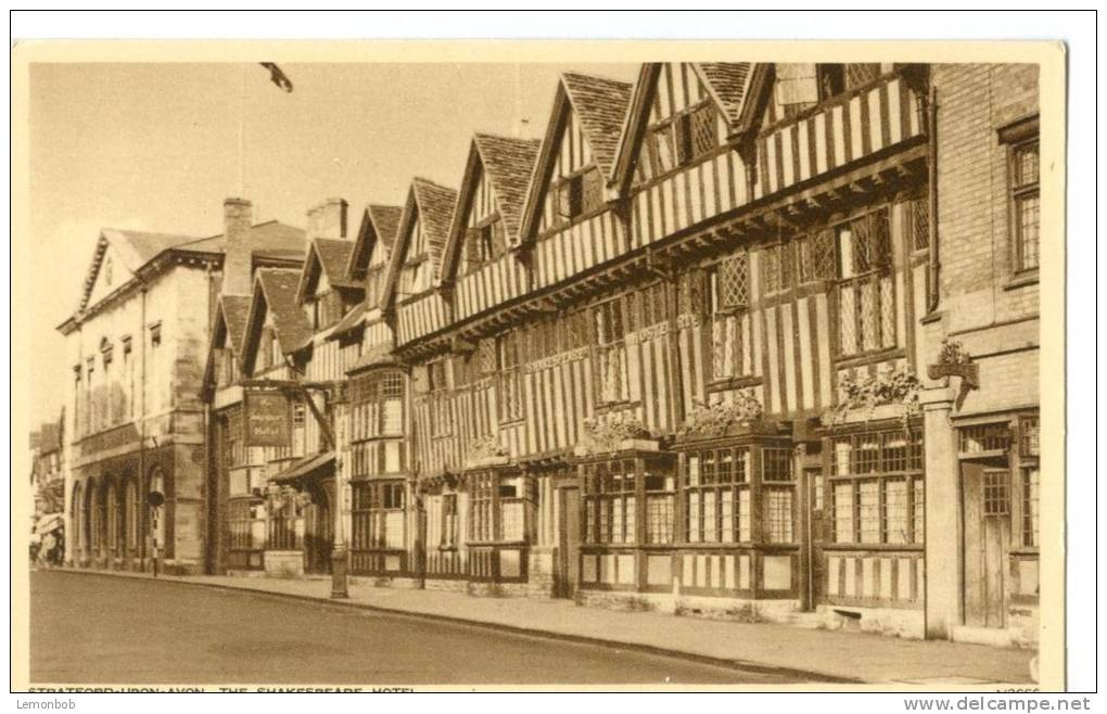 UK, United Kingdom, Stratford-upon-Avon, The Shakespeare Hotel, Early 1900s Unused Postcard [P7553] - Stratford Upon Avon