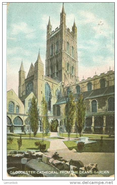 UK, United Kingdom, Gloucester Cathedral From The Dean's Garden, 1908 Used Postcard [P7560] - Gloucester