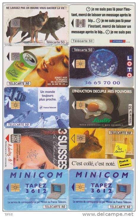 Lot De 83 Télécartes France 1993 Tous Différentes 9 Scan - 1993