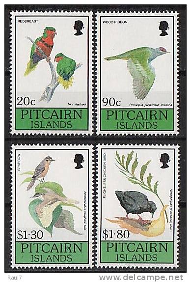 PITCAIRN  - Faune, Oiseaux - 4v Neufs*** (MNH SET) - Pitcairninsel