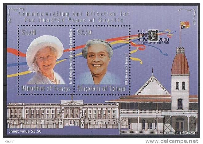 TONGA  -Portraits Reine Mere Et Reine Salotte - BF Neufs*** (MNH SHEET) - Tonga (1970-...)