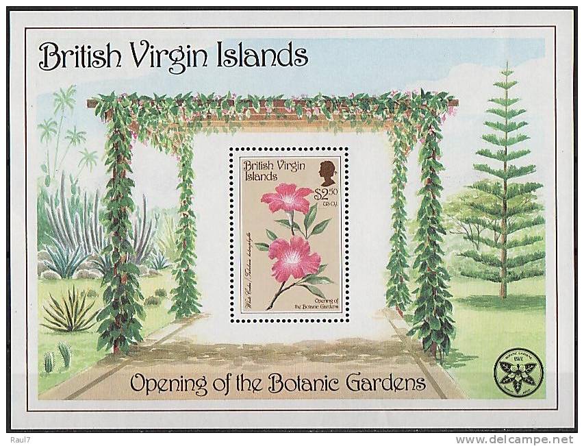 B.VIRGIN ISLANDS (Iles Vierges Brit) - Jardin Botanique - BF Neufs*** (MNH SHEET) - British Virgin Islands