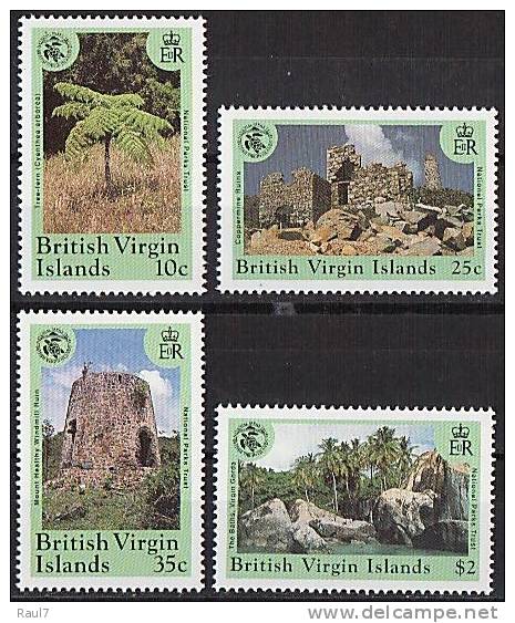 B.VIRGIN ISLANDS (Iles Vierges Brit) - Parques Nationaux - 4v Neufs*** (MNH SET) - British Virgin Islands