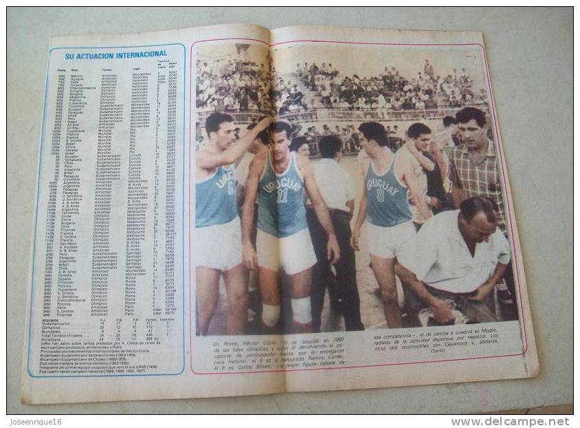 URUGUAY BASKETBALL BASQUETBOL. HECTOR COSTA. MAGAZINE REVISTA DEPORTIVA N° 115  1979 - Otros & Sin Clasificación