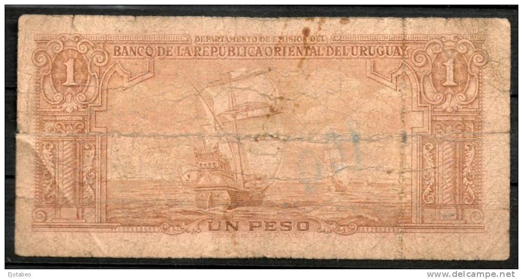 13- URUGUAY -1939 Billetes De 1 Peso Term. 474-Serie C - Uruguay