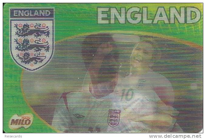 Football Team England - 3D Card - Michael Owen, Joe Cole, Peter Crouch - Other & Unclassified