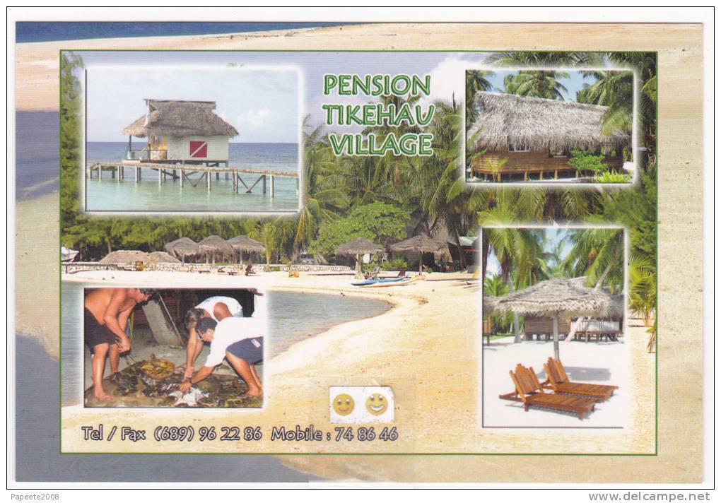 Polynésie Française / Tikehau - Pension Tikehau Village / Les Bungalows - Tahiti