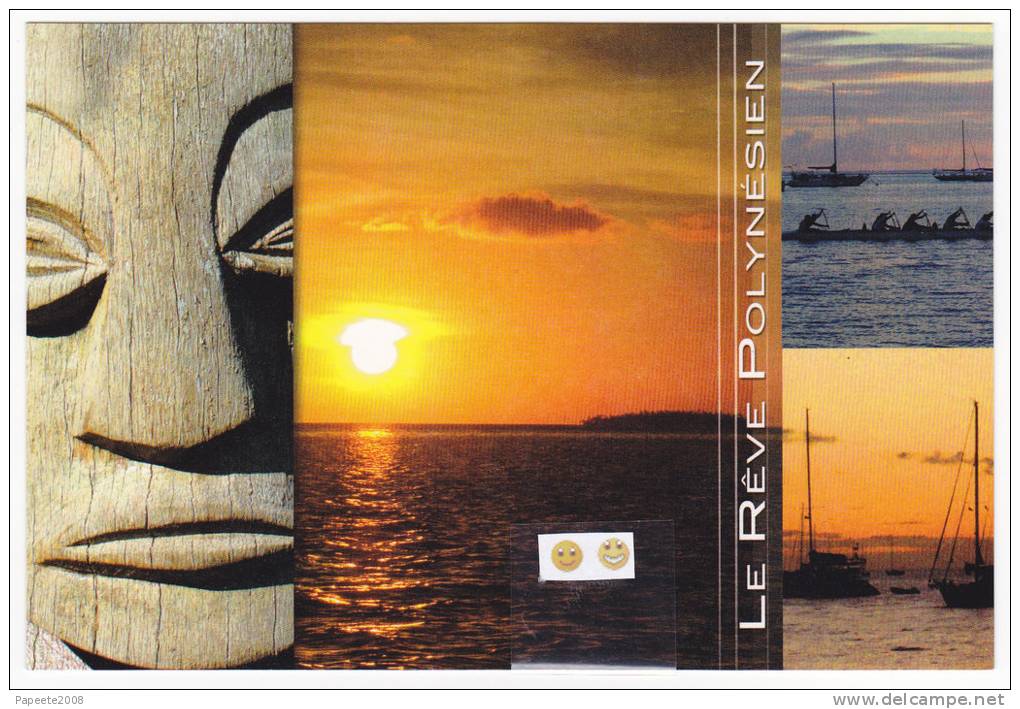 Polynésie Française / Tahiti - Carte Postale Prétimbrée 2010 Entier - " Le Rêve Polynésien / Coucher De Soleil " - Neuve - Ongebruikt