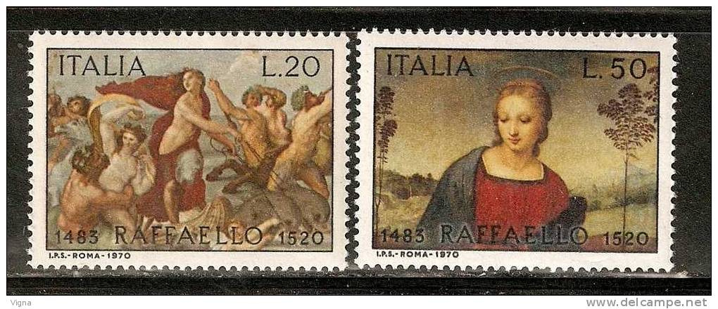 IT202 - ITALIA - Sassone 1118/9 ** - Raffaello - 1961-70:  Nuovi