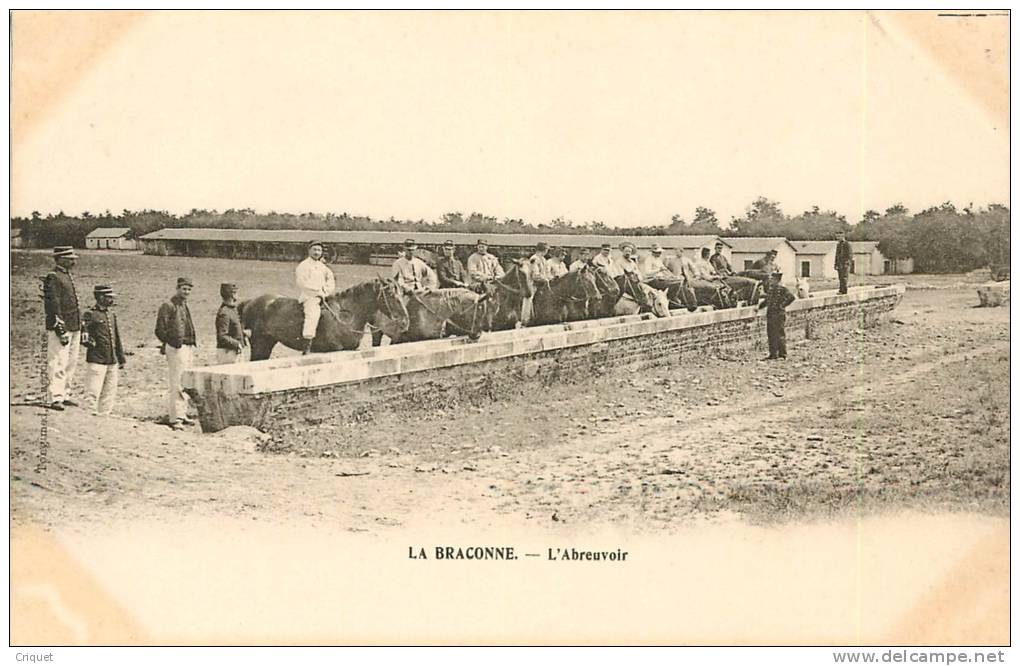 Cp Pionnière (avant 1904) Camp Militaire De La Braconne,  L'abreuvoir,  éd Tongimed 154 - Andere & Zonder Classificatie