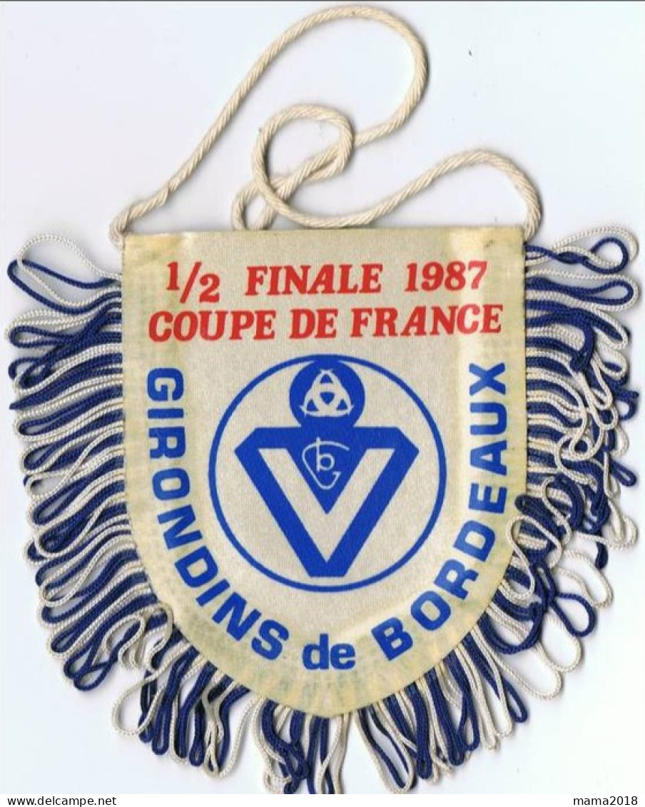 Ecusson Football   Recto Verso    Ales  _girondins De Bordeaux   1987 - Uniformes Recordatorios & Misc