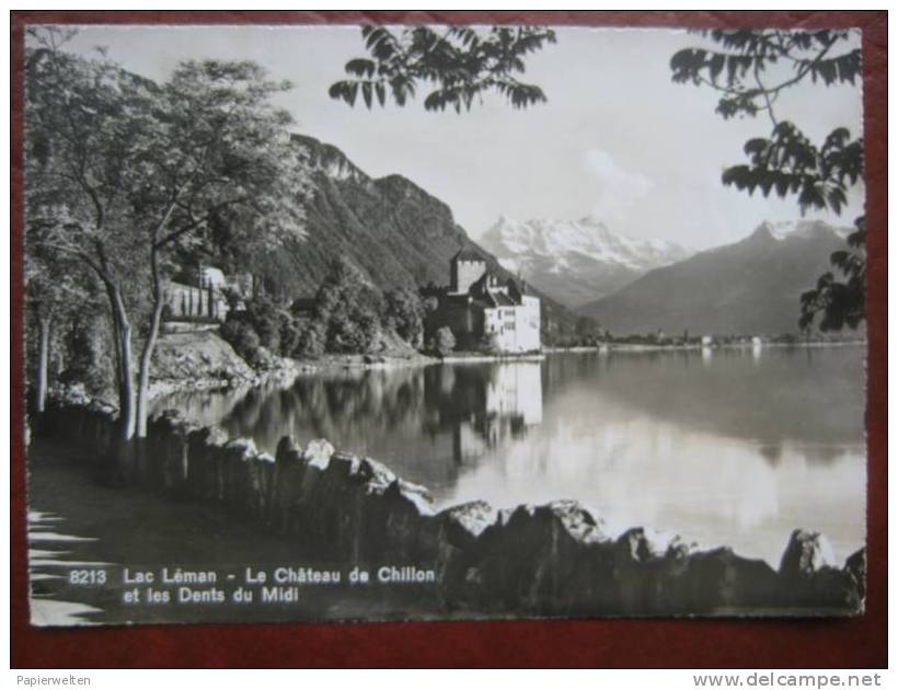 Veytaux (VD) - Lac Leman, Chateau De Chillon Et Les Dents Du Midi - Veytaux