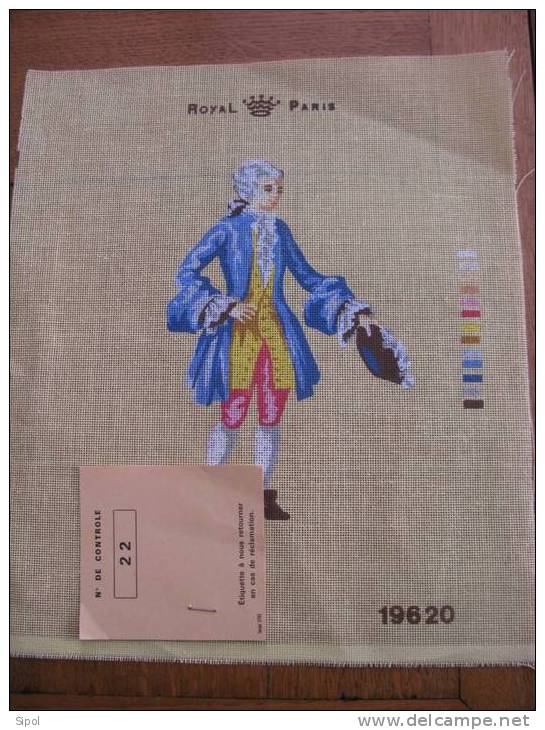 Canevas Royal Paris N°19620 " Gentilhomme " Neuf Et TBE - Cross Stitch