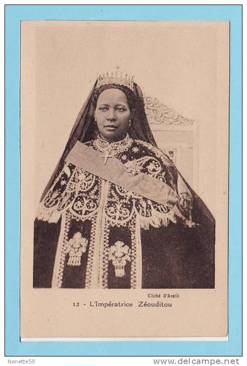 ETHIOPIE - L´ Impératrice Zéouditou - Zaouditou - Ethiopie