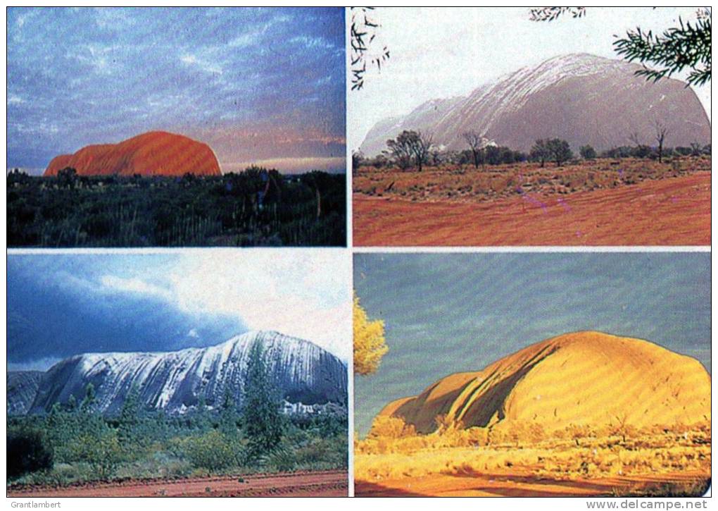 Ayers Rock, Four Views, Central Australia Northern Territory - Unused Aldette - Uluru & The Olgas