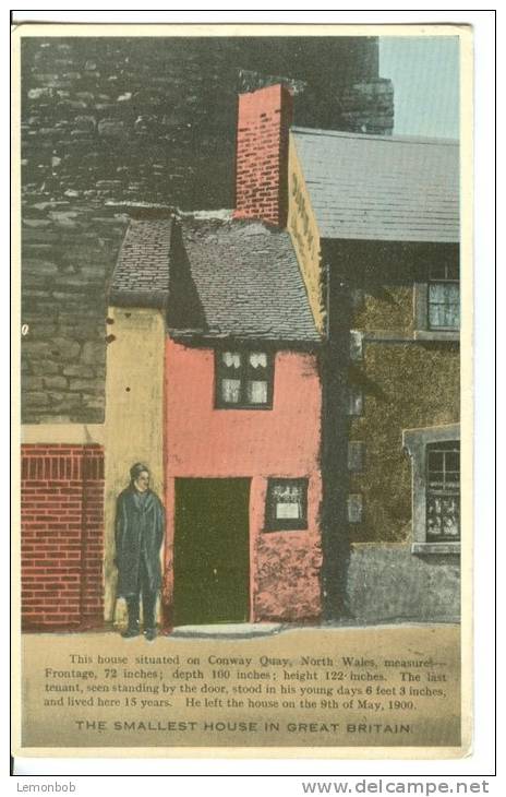 UK, United Kingdom, The Smallest House In Great Britain, Early 1900s Unused Postcard [P7570] - Andere & Zonder Classificatie